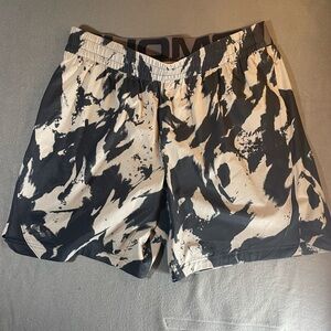 Under Armour Black and Cream Patterned Shorts